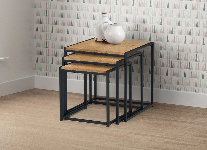 Tribeca Euro Oak Table Nest