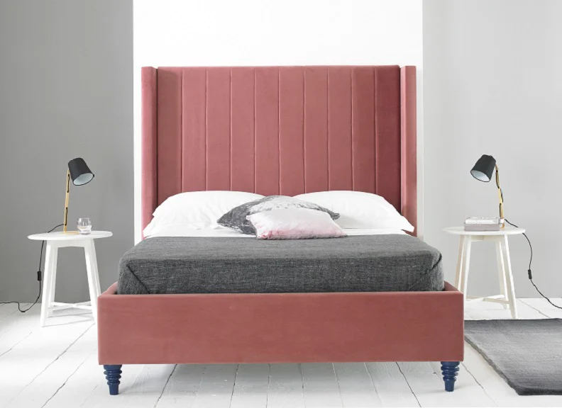 Turin Velvet Beds – Soft Upholstered Frame with Hotel Style Headboard - Image 9