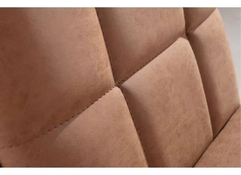 Set Of Two Paneled Back Faux Leather Chairs – Metal Frame (CH17x2) (Pre-order) - Image 10