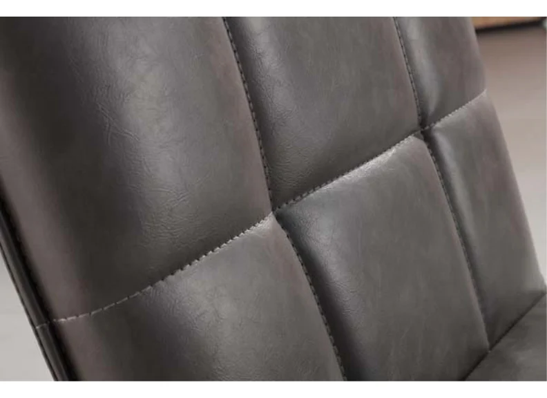 Set Of Two Paneled Back Faux Leather Chairs – Metal Frame (CH17x2) (Pre-order) - Image 6