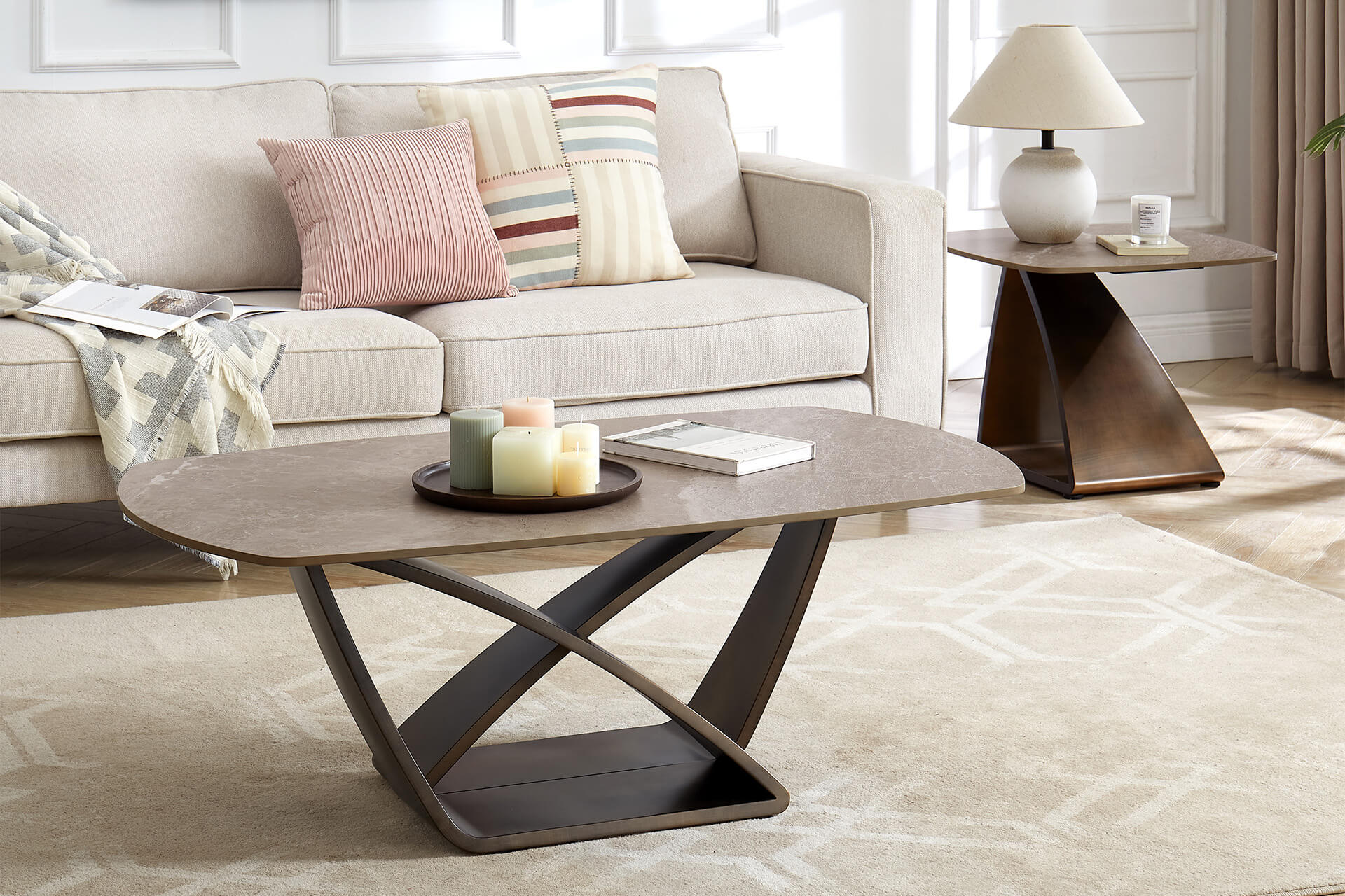 Vanosa Lamp Table - Image 3