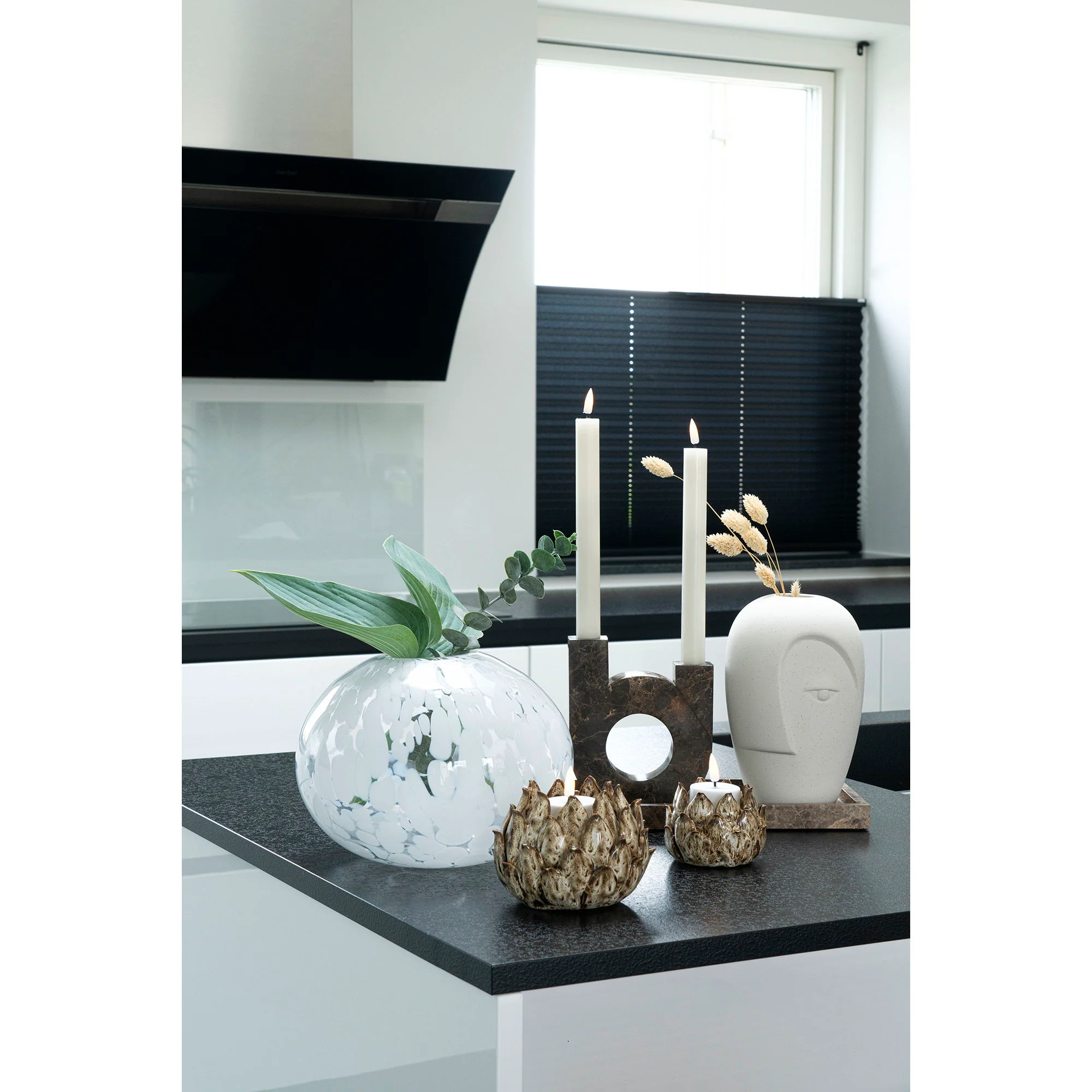 Vase Option 3 – White Glass Vase