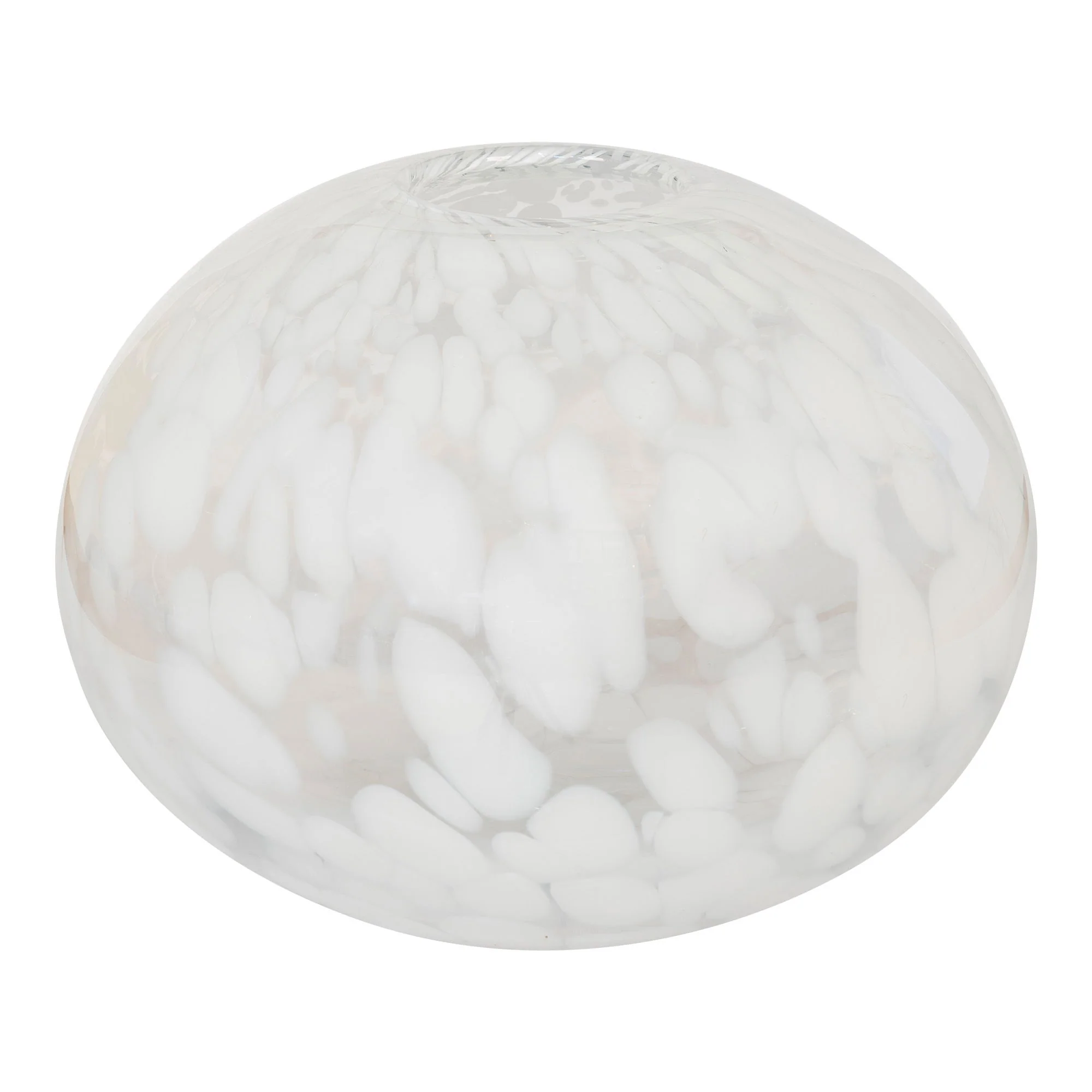 Vase Option 3 – White Glass Vase - Image 3