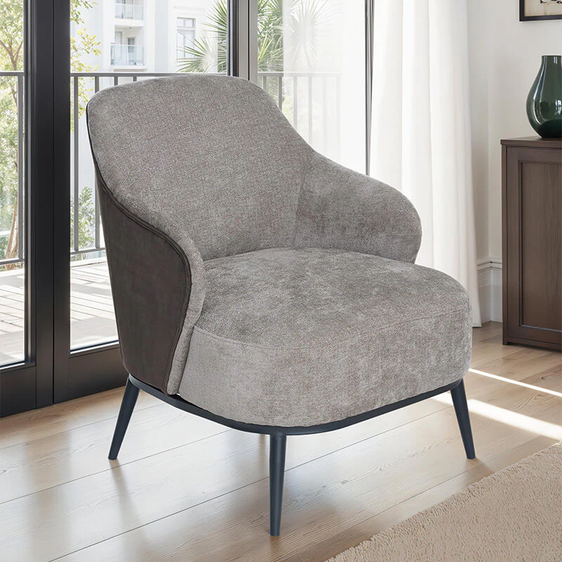 Velar Dining Chair – Brown Velvet with Textured Seat