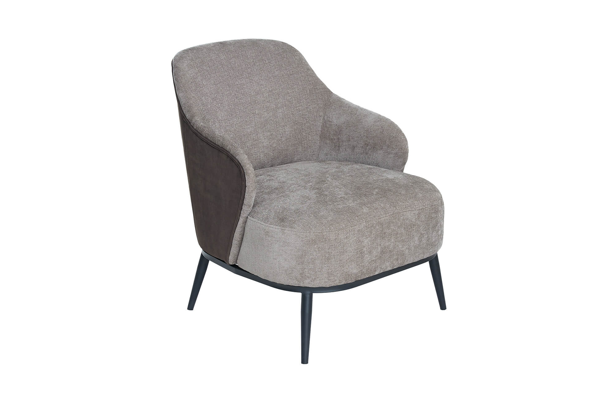 Velar Dining Chair – Brown Velvet with Textured Seat - Image 5