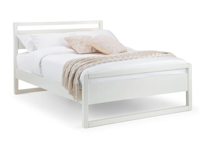 Venice 4ft6 Bed – Surf White Minimalist Design - Image 5