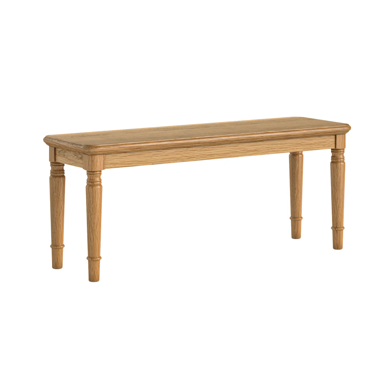 Verona Bench 110cm – Solid Oak with Warm Wax Finish