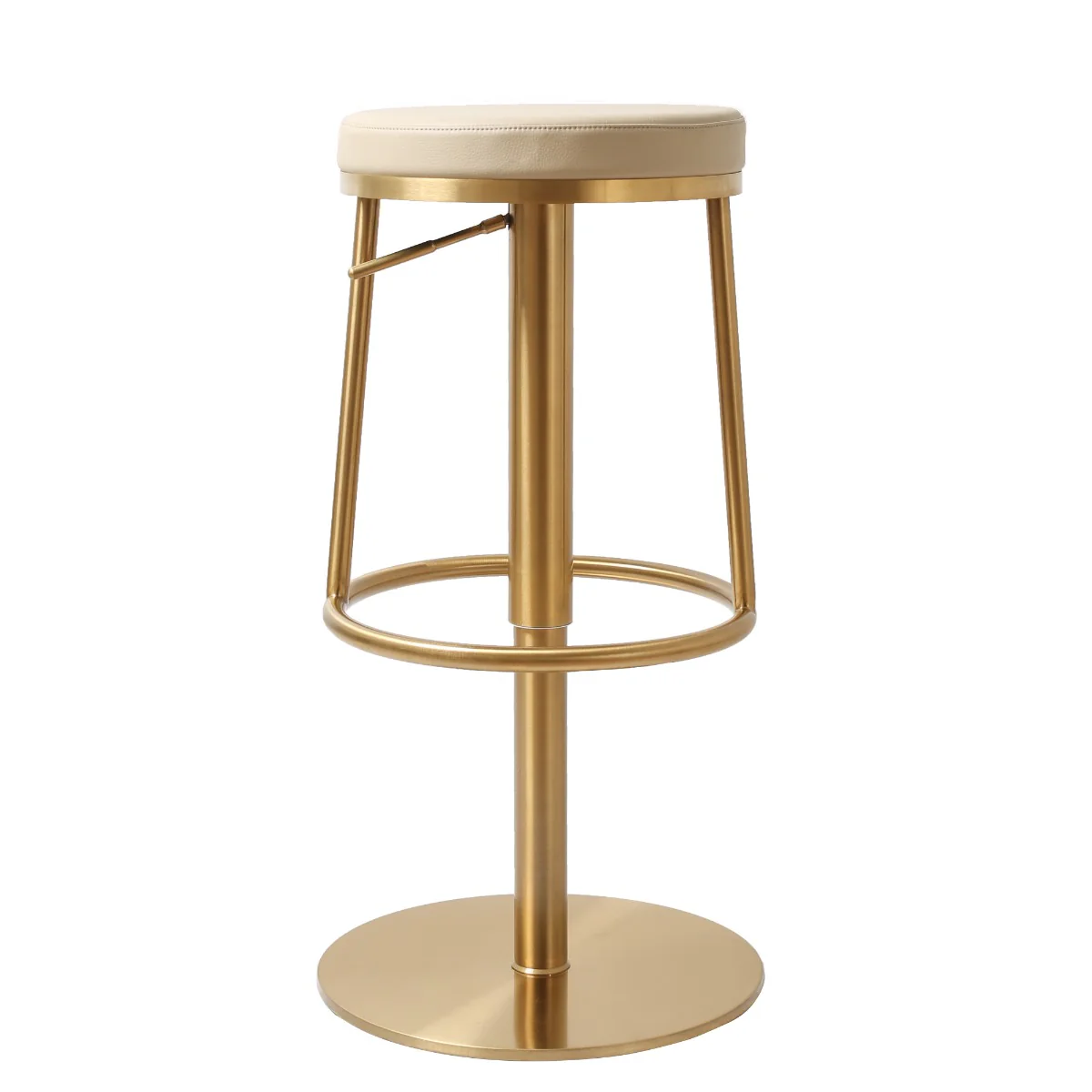 Vibe Barstool – Gold Barley PU with Gas-Lift Adjustment