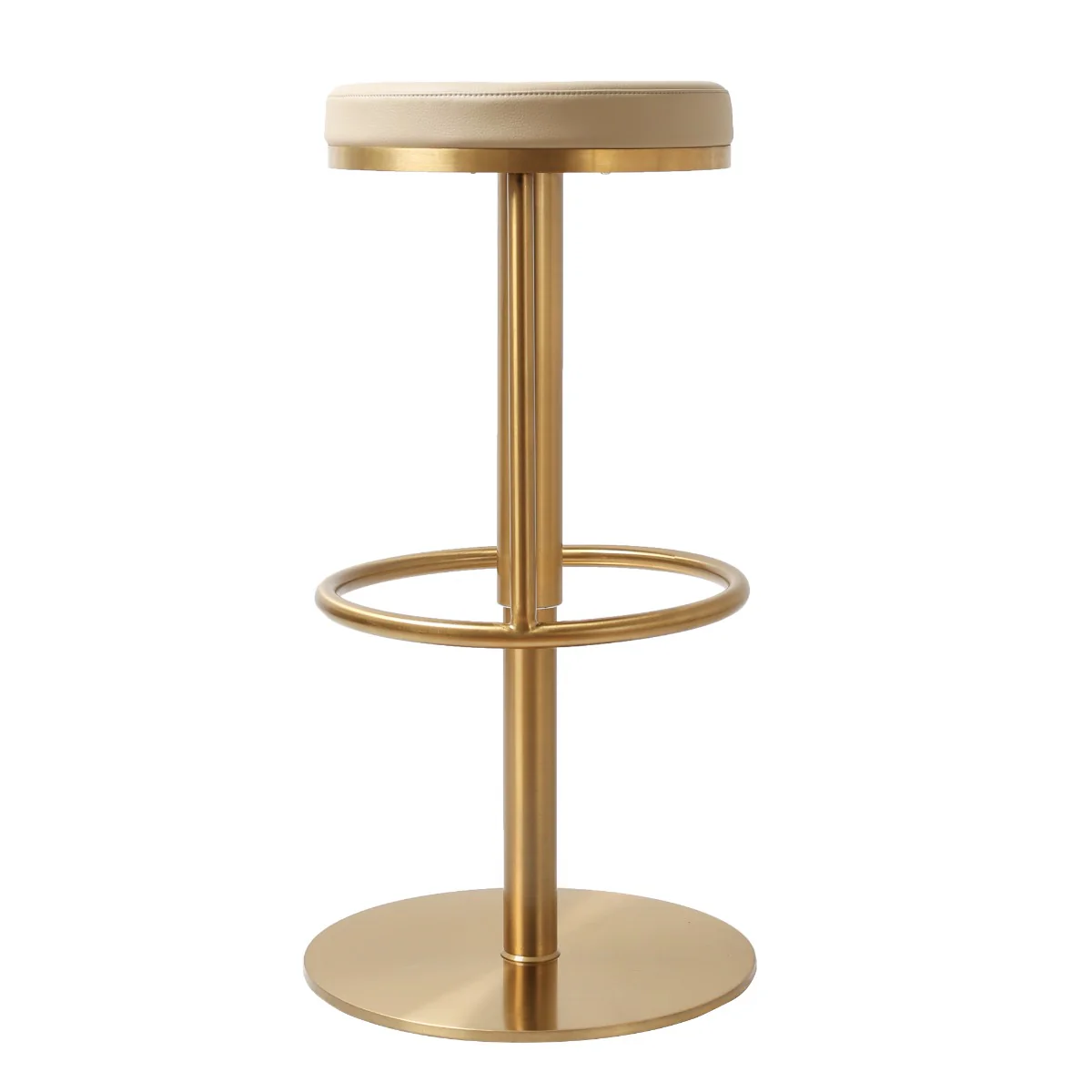 Vibe Barstool – Gold Barley PU with Gas-Lift Adjustment - Image 7