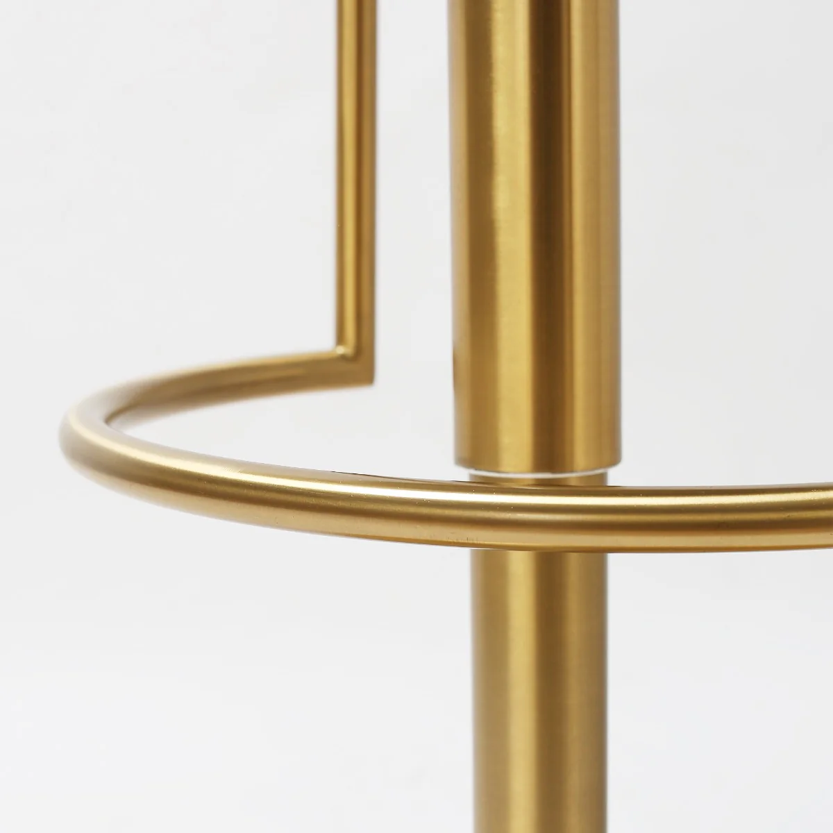 Vogue Barstool – Gold with Pistachio Upholstery and Gas-Lift Adjustment - Image 3