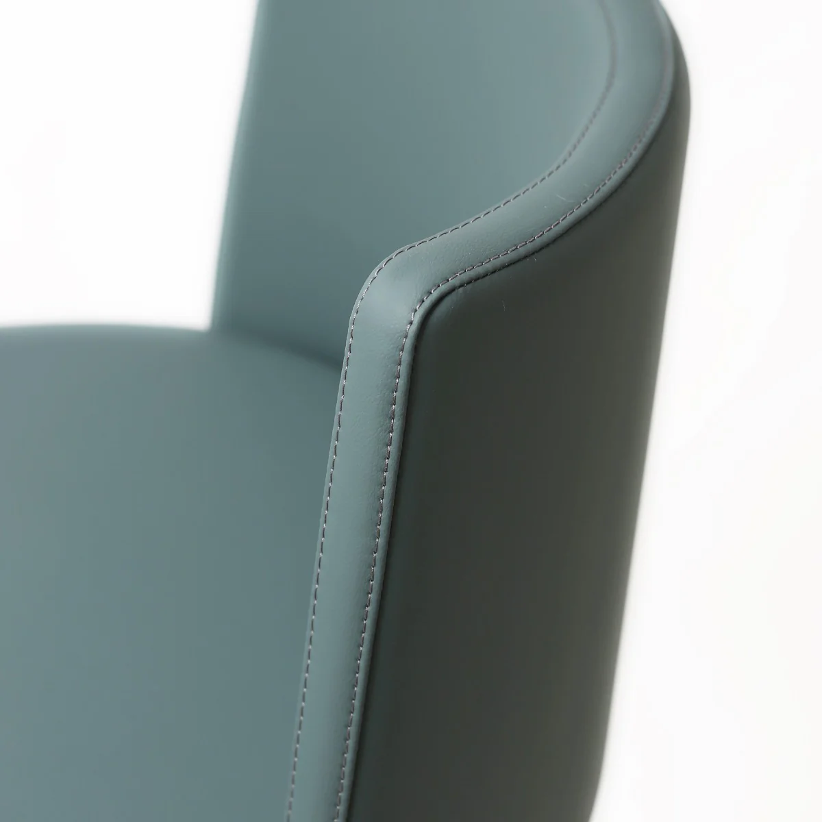 Vogue Barstool S/Steel Teal PU - Image 5