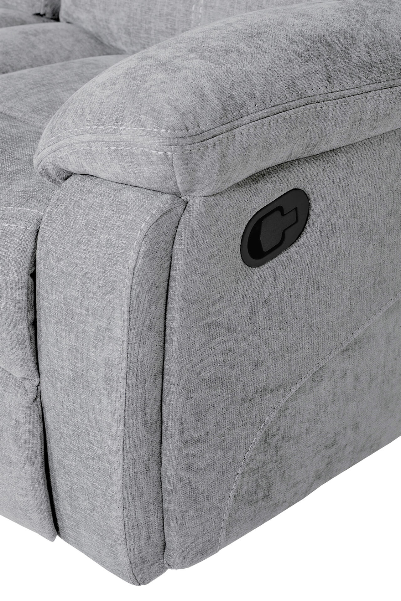 Weston 3 Seater Manual Recliner – Grey with Wireless Charging Tray - Image 5