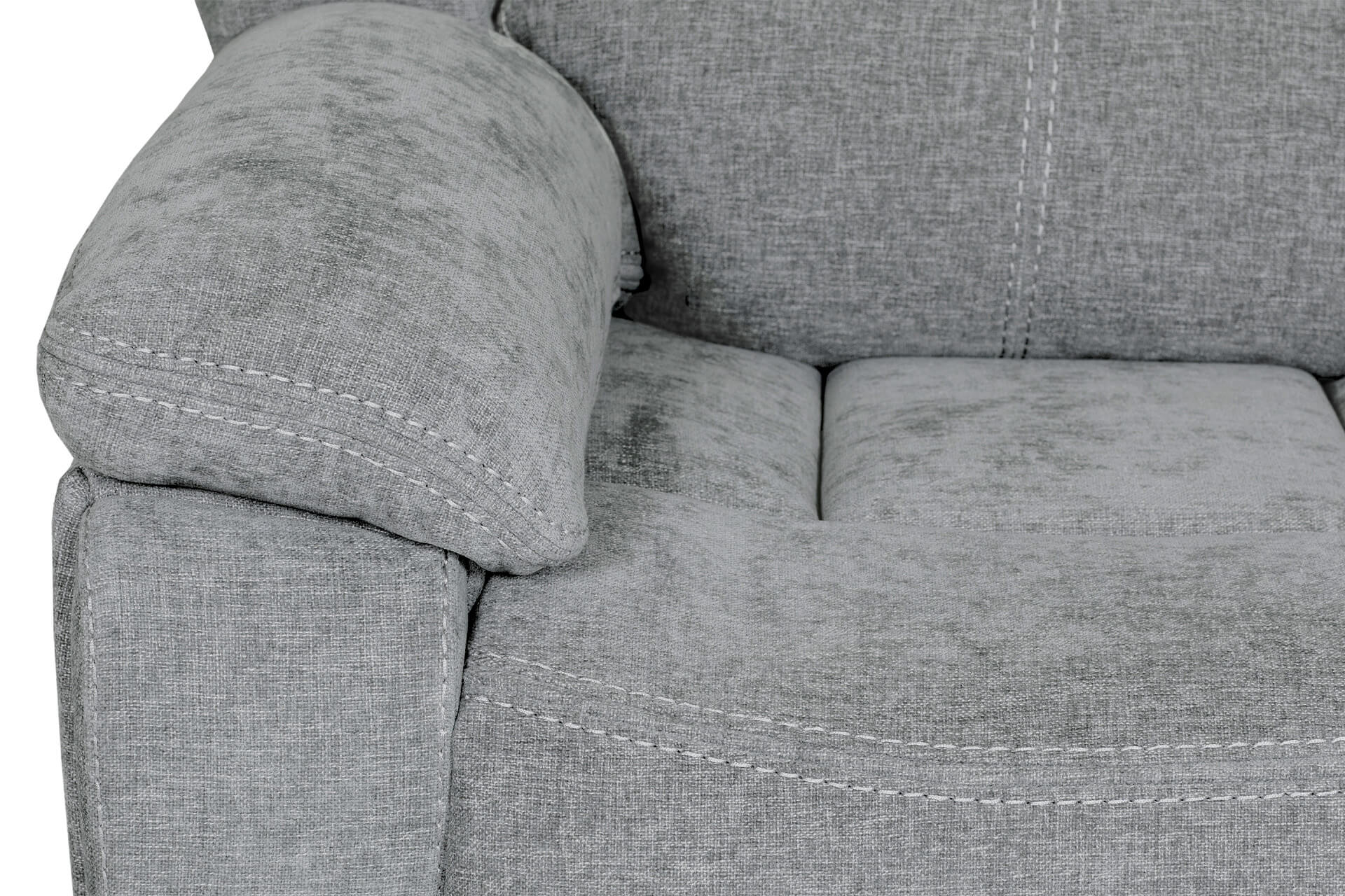 Weston 3 Seater Manual Recliner – Grey with Wireless Charging Tray - Image 6