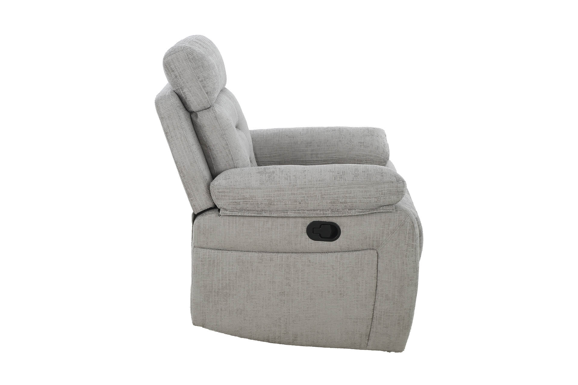Wilbur 1 Seater Manual Recliner – Grey with Pocket Sprung Seating - Image 4