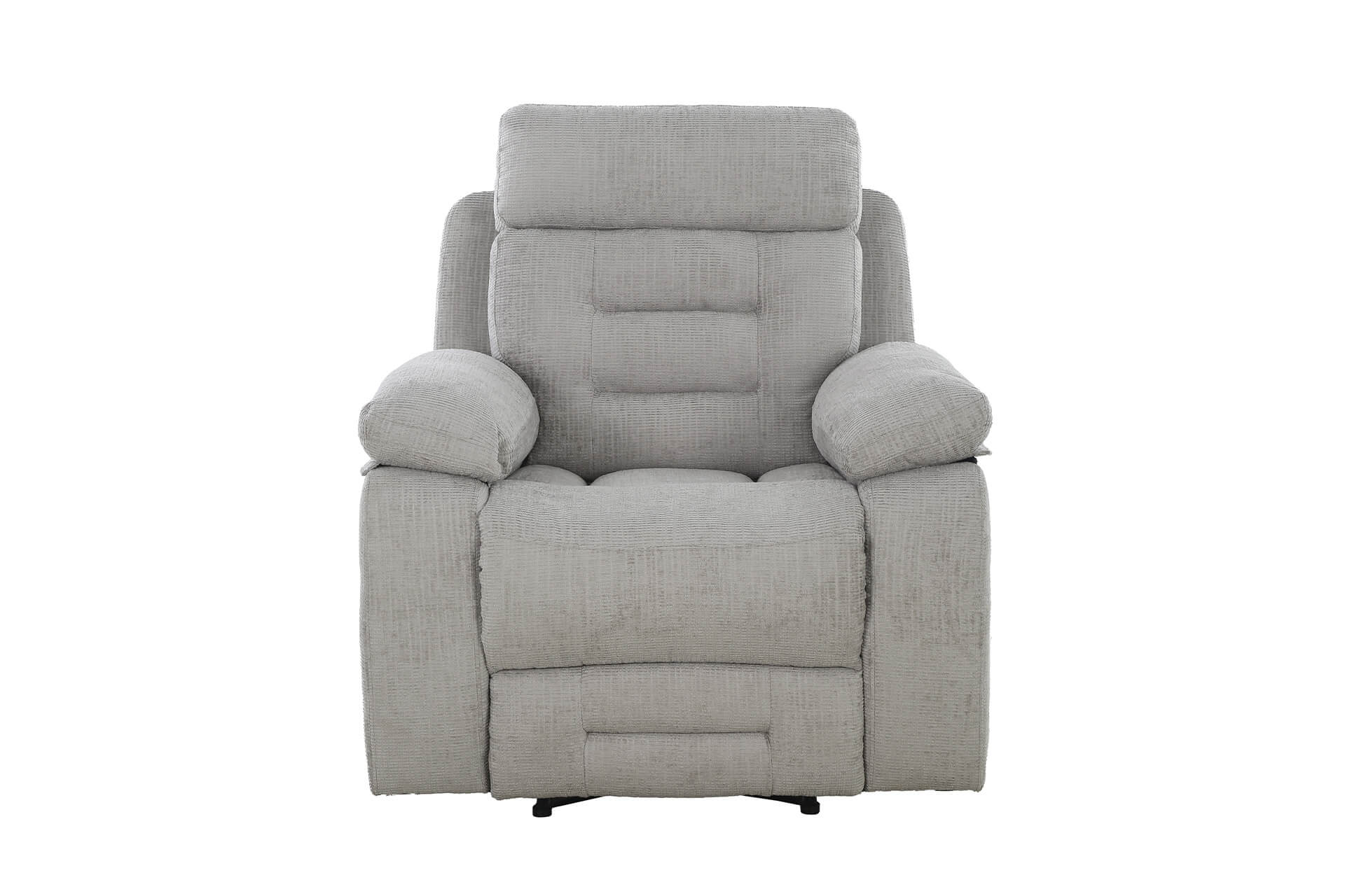 Wilbur 1 Seater Manual Recliner – Grey with Pocket Sprung Seating - Image 8