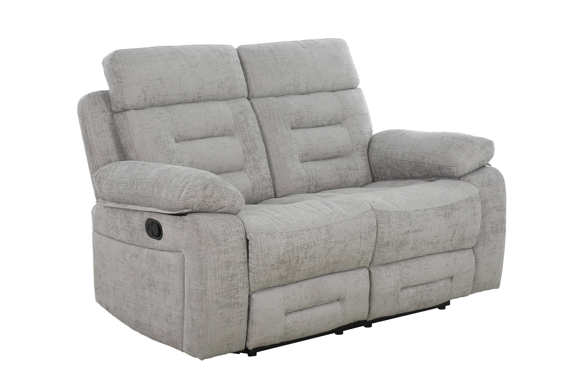Wilbur 2 Seater Manual Recliner – Grey with Pocket Sprung Seating - Image 10