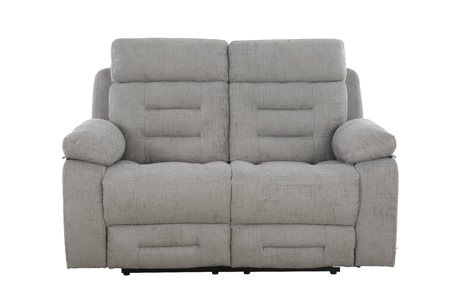 Wilbur 2 Seater Manual Recliner – Grey with Pocket Sprung Seating - Image 11