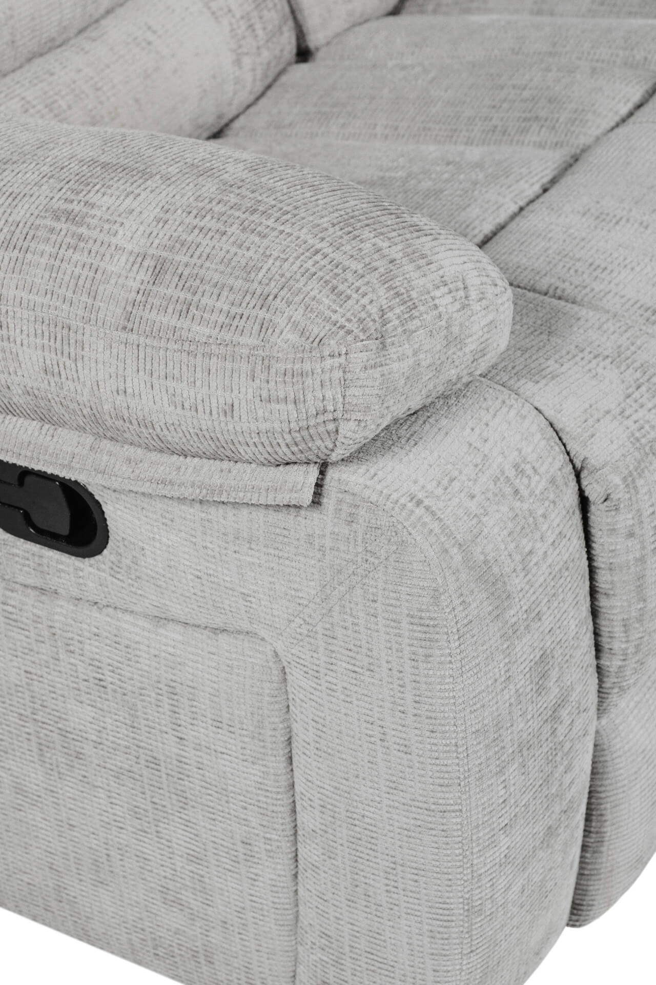 Wilbur 2 Seater Manual Recliner – Grey with Pocket Sprung Seating - Image 5
