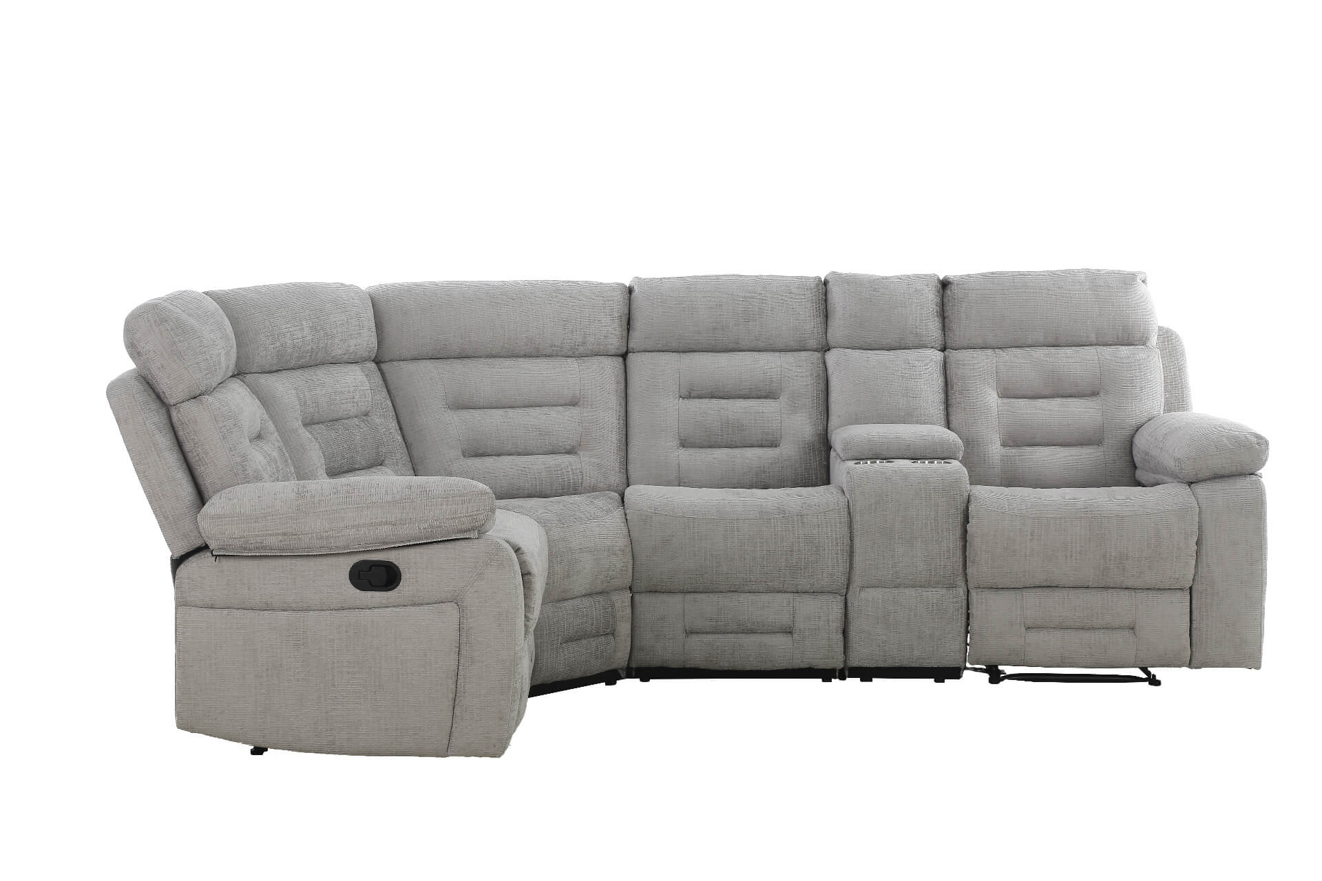 Wilbur Armless Sectional – Grey Pocket Sprung Seating 580mm - Image 6