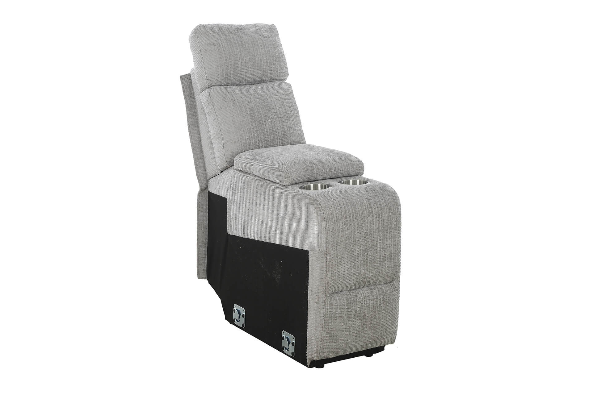 Wilbur Console Sectional – Grey with Built-in Cup Holders 325mm - Image 5