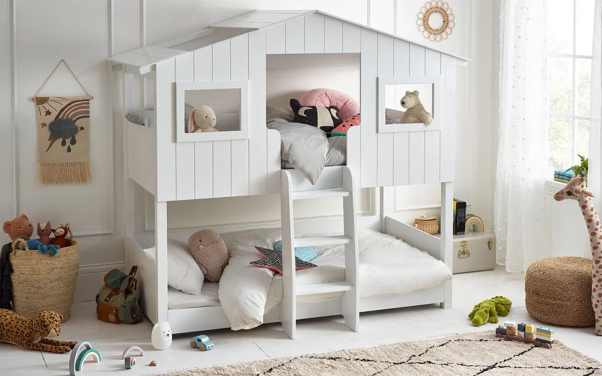 Willow Treehouse White Bunk Bed