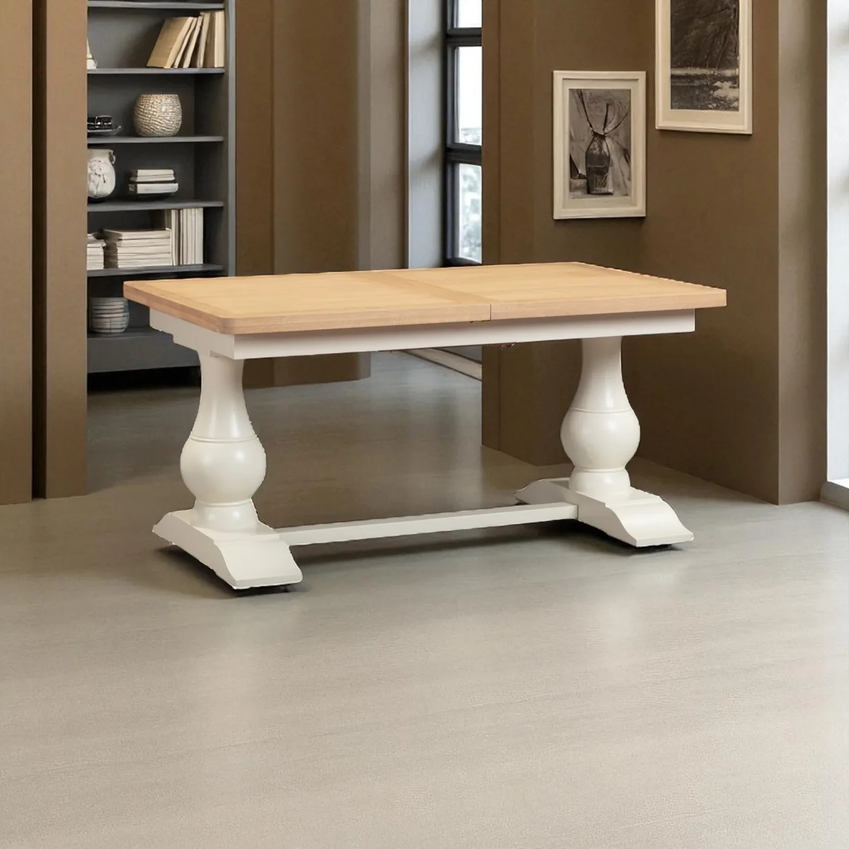 Windsor 1.6m Ext Dining Table – Classic Wood Finish with Extendable Top - Image 2