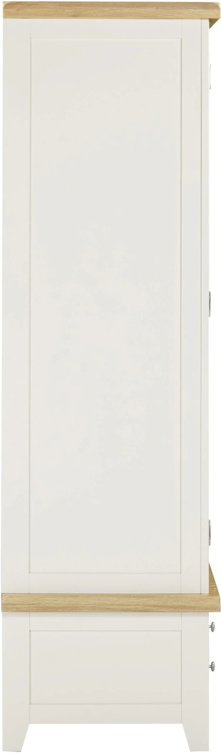 Windsor 3 Door 2 Drawer Wardrobe – Ivory/Oak - Image 6