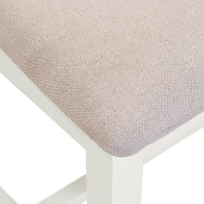 WBF - Windsor Cross Back Dining Chair – Ivory Fabric Upholstered Seat (X2 PER BOX) - Image 5