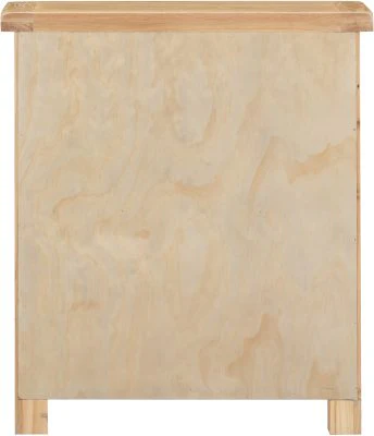 WBF - WINDSOR LOW BOOKCASE - NATURAL OAK - Image 4