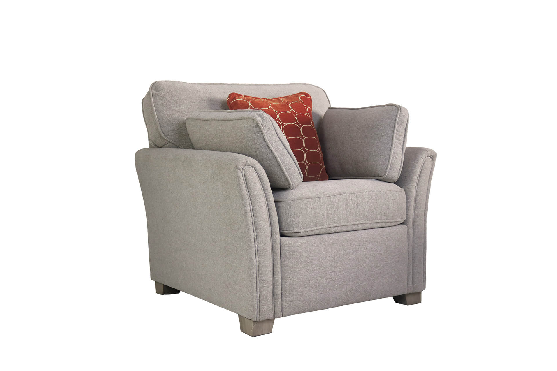 Winnie 1 Seater Sofa – Natural Upholstery with Bolster Cushions 965mm - Image 5