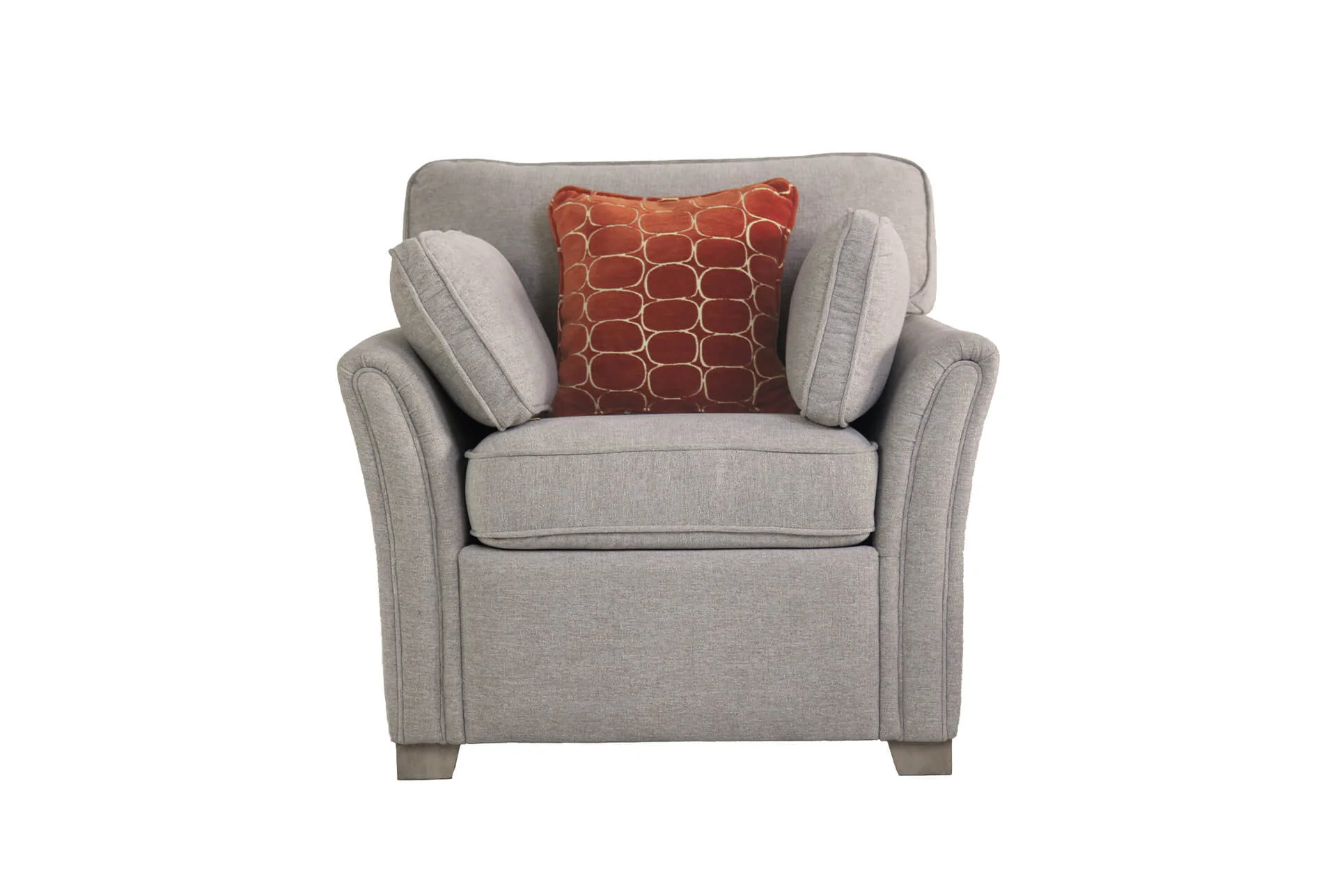 Winnie 1 Seater Sofa – Natural Upholstery with Bolster Cushions 965mm - Image 6