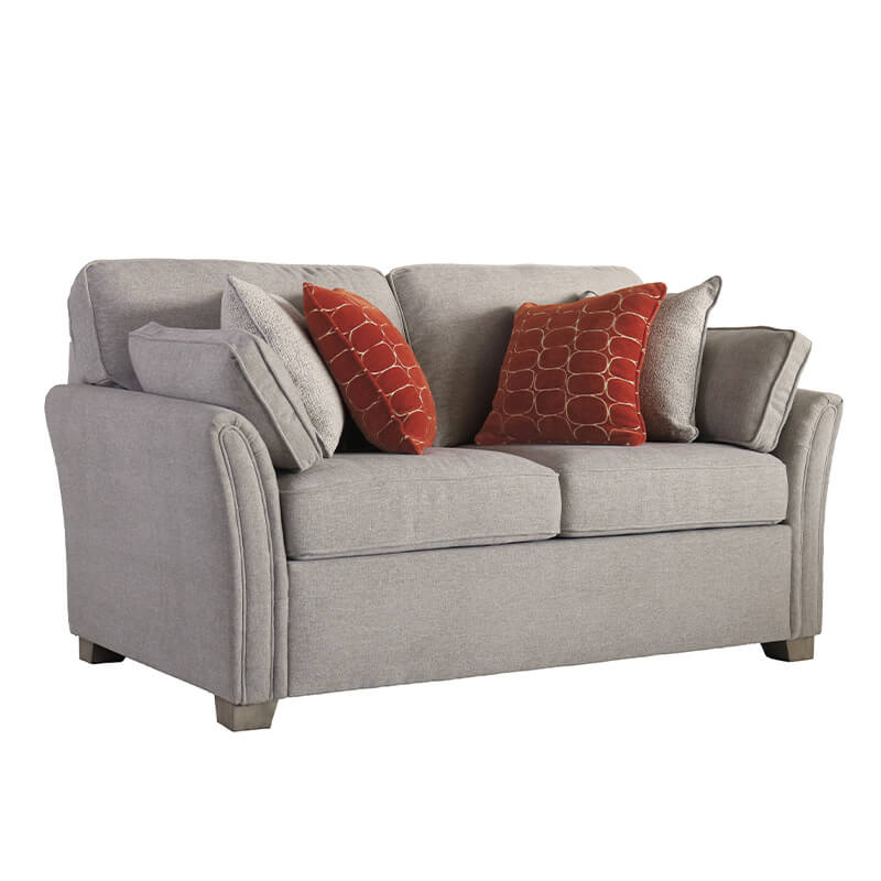 Winnie 2 Seater Sofa – Natural Upholstery with Scatter Cushions