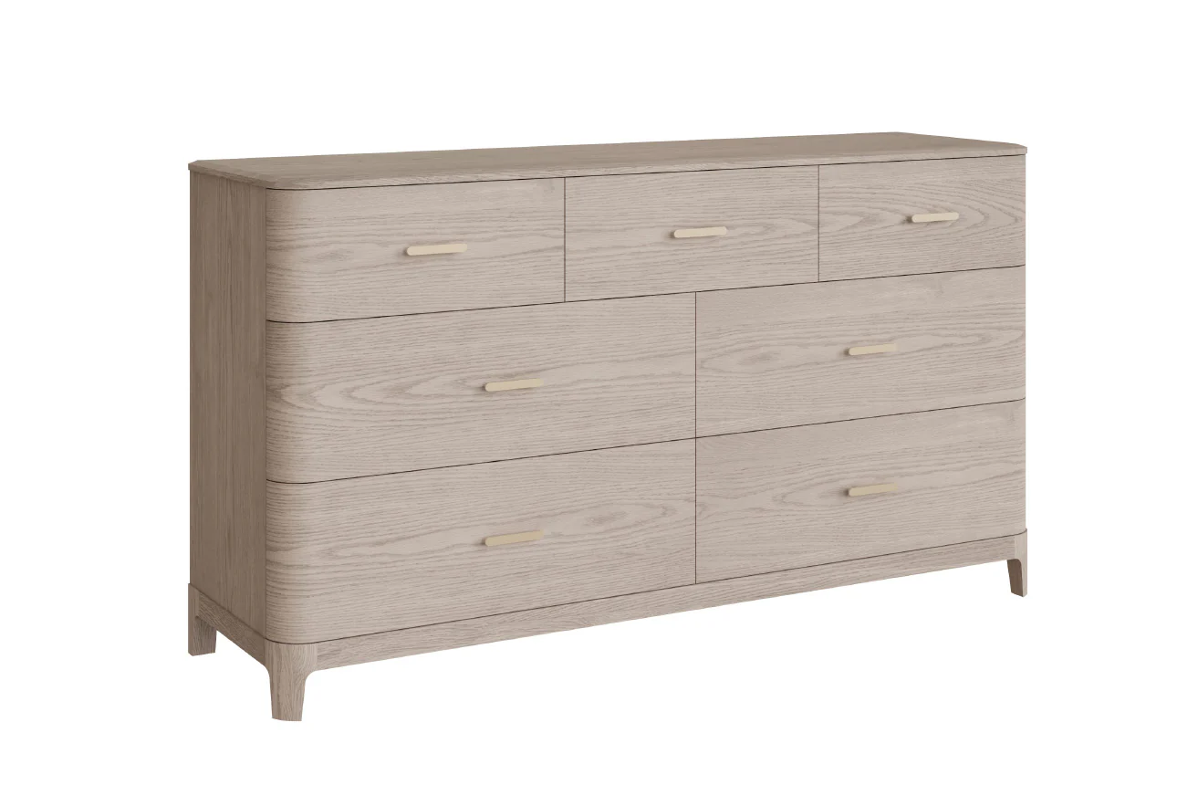 Zahra Dressing Chest 7 Drawer - Parisian Cream - Image 2