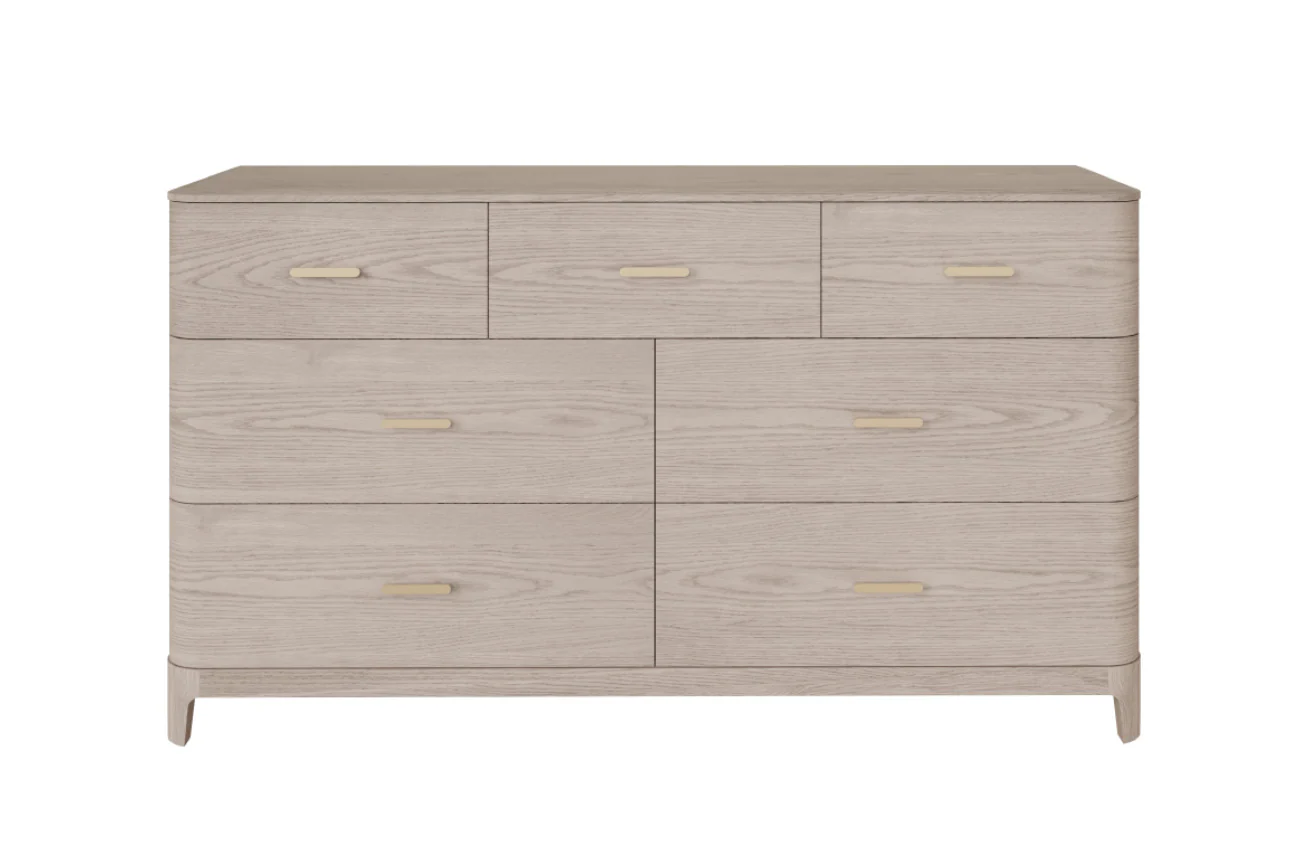 Zahra Dressing Chest 7 Drawer - Parisian Cream - Image 4