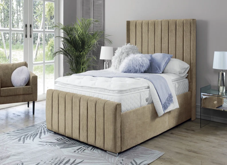 Zara Fabric Bed – Upholstered Frame with Ottoman Storage - Image 16
