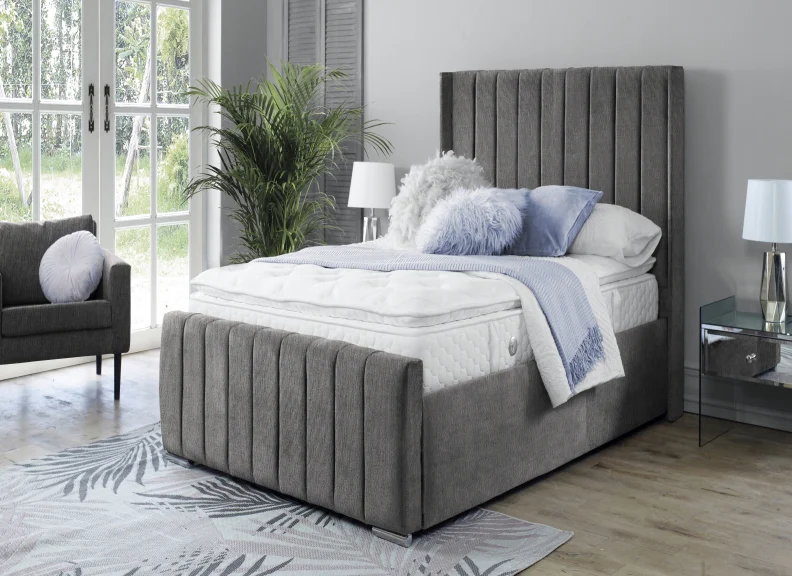 Zara Fabric Bed – Upholstered Frame with Ottoman Storage - Image 36